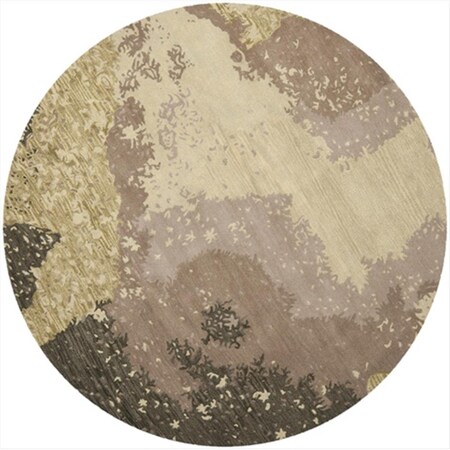 Safavieh 6 x 6 ft. Round Contemporary Soho Sage and Multicolor Hand Tufted Rug SOH706A-6R